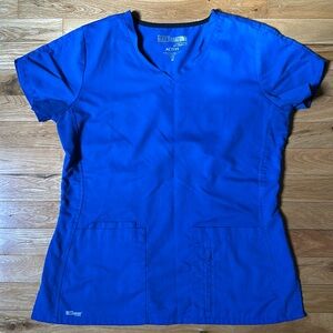 Medium Grey’s Anatomy Scrub Top- Royal Blue